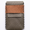 7_1 Porte cartes Vert olive & marron