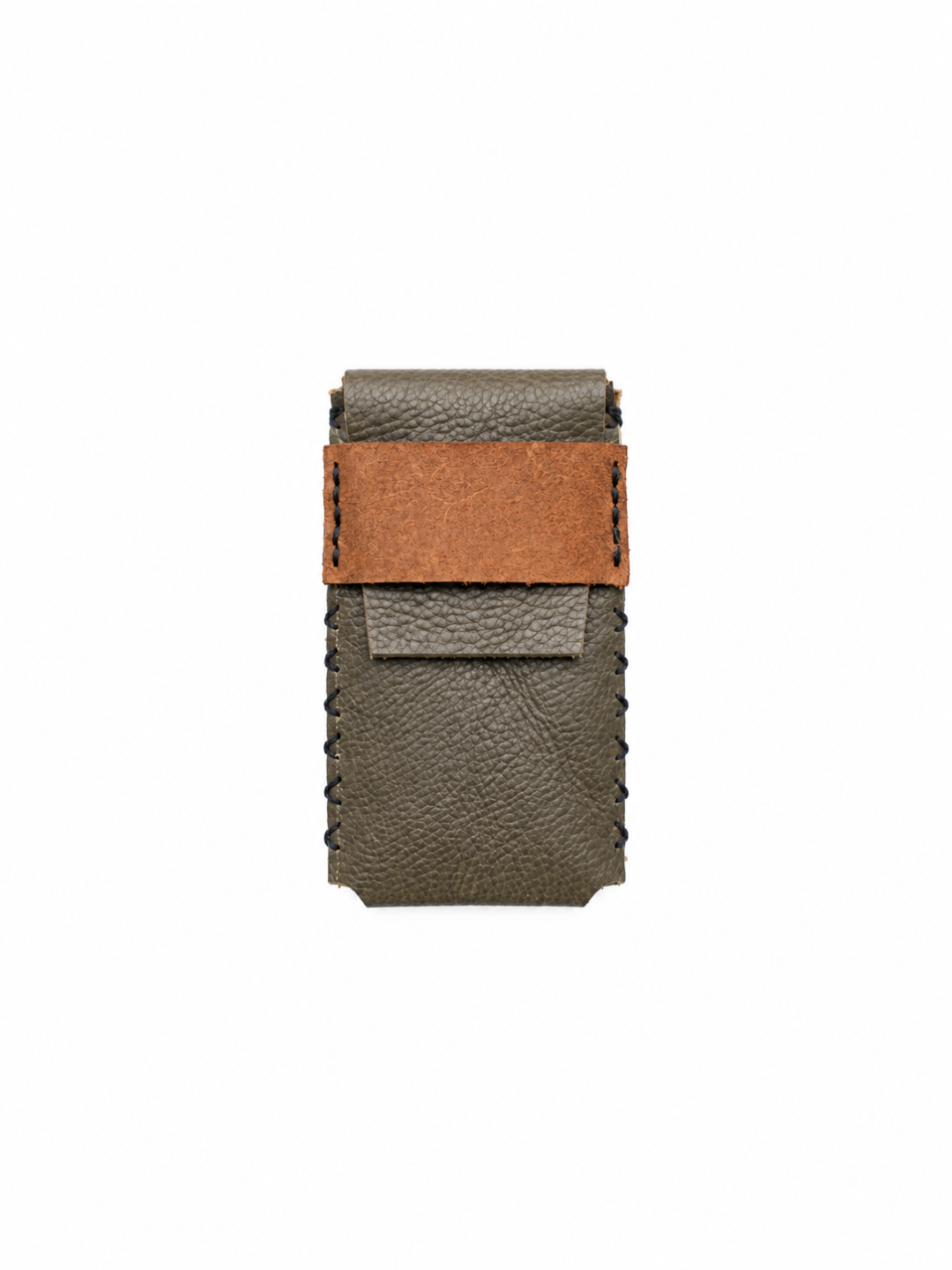 Porte-cartes Vert olive & marron